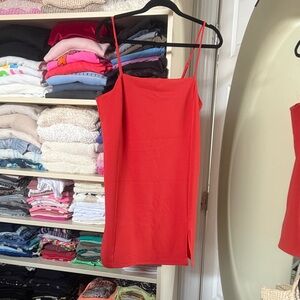 Red Sleeveless Women's Mini Dress